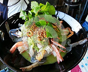 Seafood salads photo