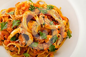 Seafood spaghetti