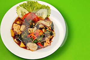 Seafood stir fry