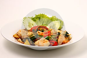 Seafood stir fry