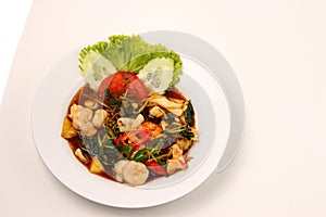 Seafood stir fry