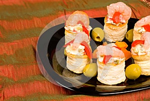 Seafood vol au vents