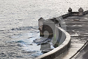 Seafront in a cloudy day photo