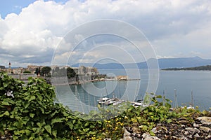 Seafront. Corfu City View And Lonian Sea