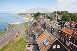 Seafront of a Dutch fishing village