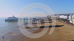 The seafront of Eastbourne at Sussex England