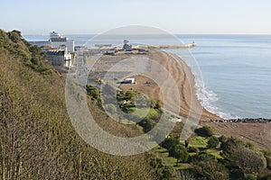 Seafront at Folkestone. Kent. England