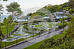 The Seafront gardens of Lyme Regis. West Dorset. England