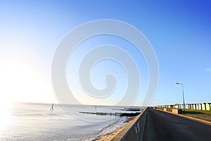 Seafront at harwich and dovercourt, uk