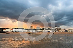 Seafront in Hastings, UK.