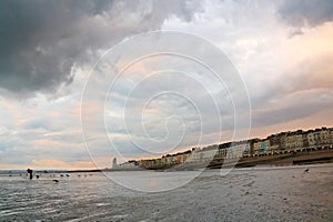 Seafront in Hastings, UK.