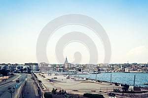 Seafront of Ortygia Ortigia Island, view of Syracuse, Sicily, Italy