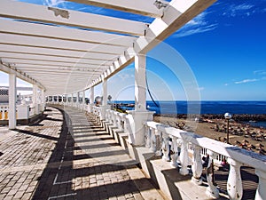 Seafront promenade along Las Americas beach