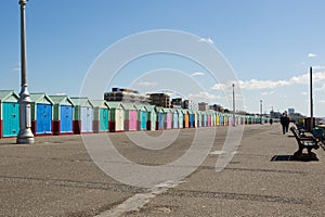 Seafront promenade at Hove, Brighton, UK