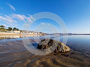 Seafront Reflections at Lyme Regis January 2024