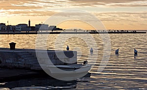 Trieste Seafront at Sunset
