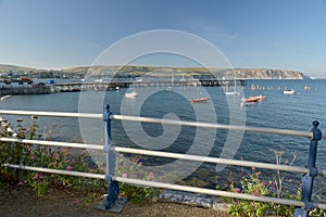 Seafront at Swanage on Dorset coast