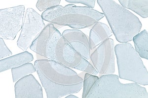Seaglass stones background