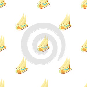 Seagoing vessel pattern seamless vector