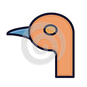 Seagull Isolated Vector icon that can be easily modified or edited