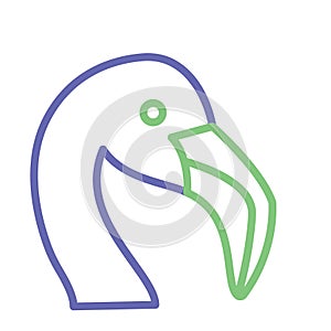 Seagull Isolated Vector icon that can be easily modified or edited