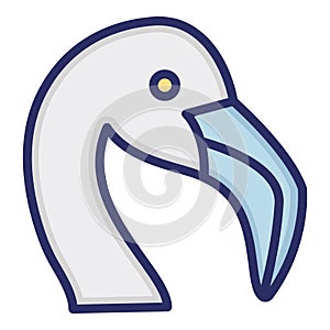 Seagull  Isolated Vector Icon which can be easily modified or edited as you want