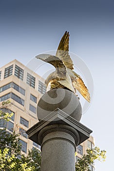 Seagull monument Temple Square Salt Lake City.