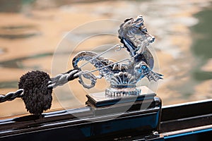 Seahorse on a venetian gondola, Venice, Italy