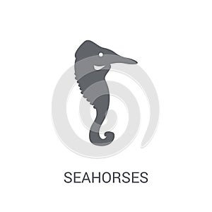 Seahorses icon. Trendy Seahorses logo concept on white background from Fairy Tale collection