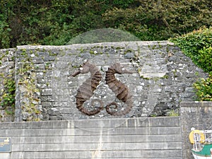 Seahorses Sculpture Dunure Harbour