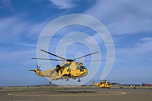 Seaking search and rescue helicopter