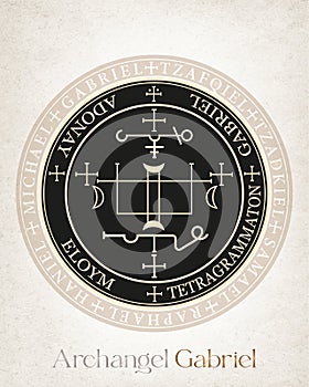 Seal of the Archangel Gabriel, powerful Archangel of communication.