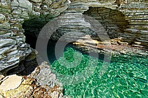 Seal cave at Kastos