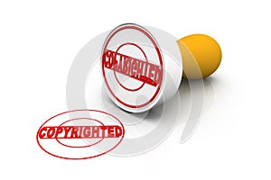 Seal of copyright stamp