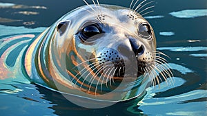 seal illustration highquality image and aes ai generated