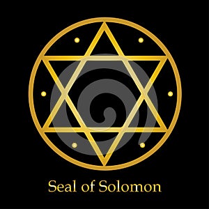 Seal of King Solomon, powerful talisman, pentagram or hexagram, wisdom