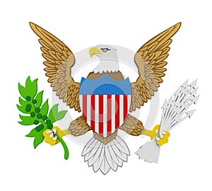 Seal of the President of the United States Isolated