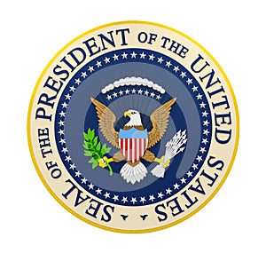 Seal of the President of the United States Isolated