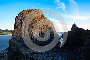 Seal Rock Beach at Sunset in Oregon