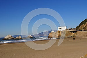 Seal rock ocean beach and cliff house