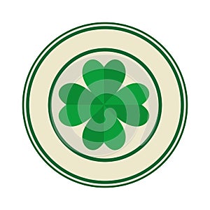 Seal with st patrick clover leaf