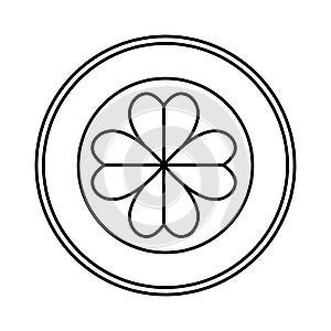 Seal with st patrick clover leaf