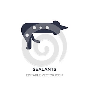 sealants icon on white background. Simple element illustration from Dentist concept photo