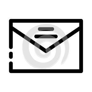 sealed envelope icon or logo isolated sign symbol vector illustration