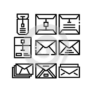 sealed envelope icon or logo isolated sign symbol vector illustration