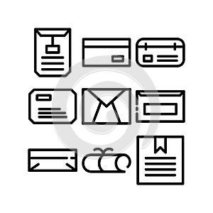 sealed envelope icon or logo isolated sign symbol vector illustration