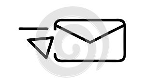 Sealed Envelope Icon, Mail Digital Message, vector design Generative AI