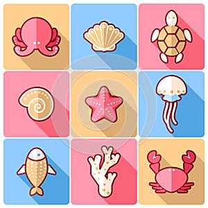 Sealife icons