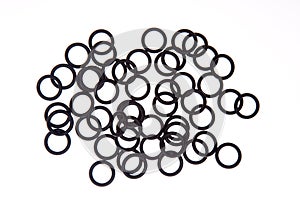Seals , gaskets and O-rings isolated on white