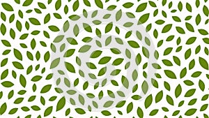 A Seam Pattern With Green Leaves